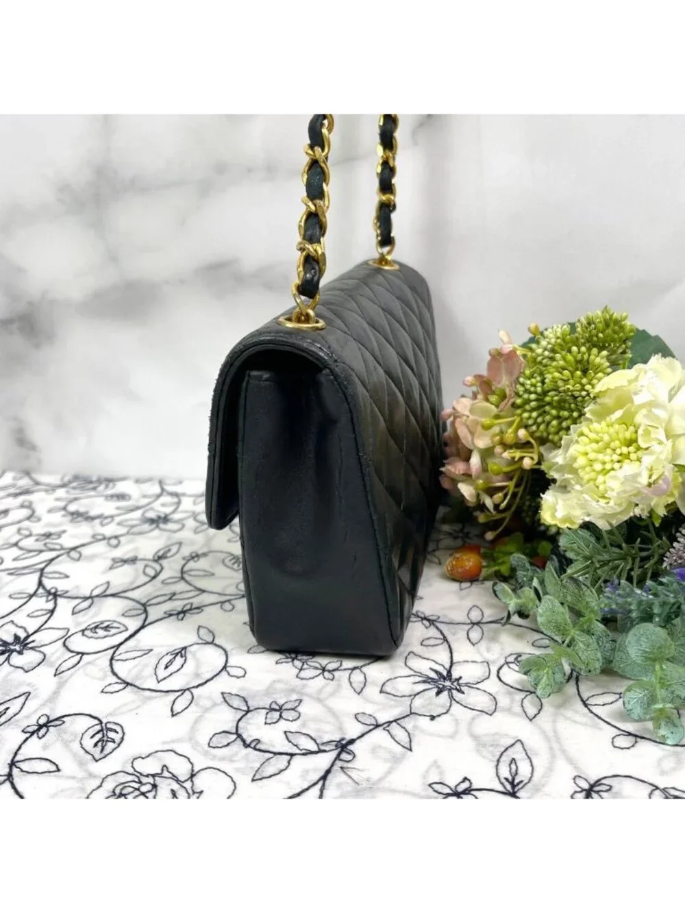 Chanel Vintage Turnlock Quilted Chain Shoulder